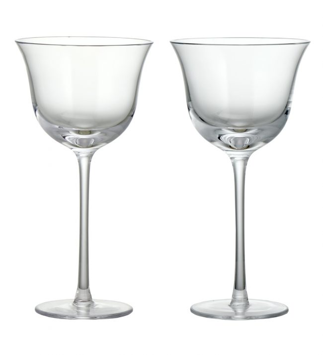 white background cut-out product photography of two wine glasses from Rowen and Wren