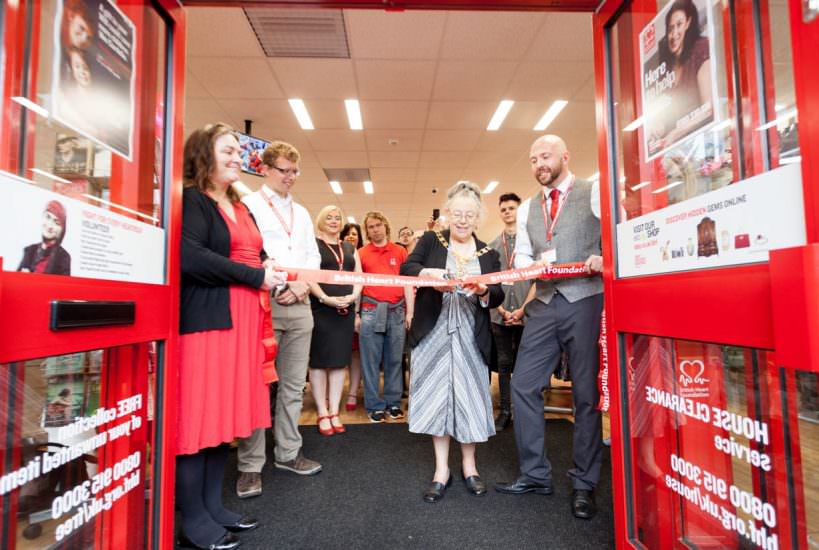 photography for a charity event in exeter - the british heart foundation new store. 